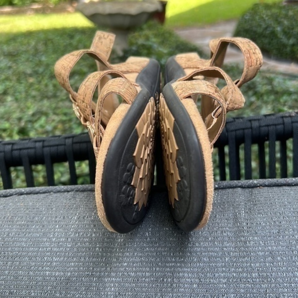 Vionic Triple Strap Amber Adjustable Sandal- Gold… - image 3